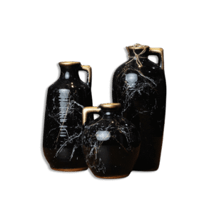 Black Porcelain Decor Jugs Set