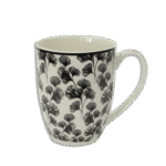 Black Flowers Desgined Mug