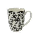 Black Flowers Desgined Mug