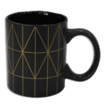 Black with Gold Designed Mug