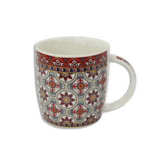 Blue & Brown Patterned Mug
