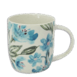 Blue Flowers Designed Mug