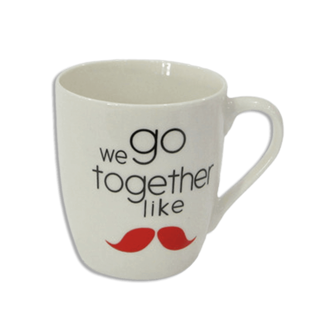 Desinged White Porcelain Mug