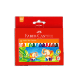 Faber Castell 12 Colored Wax Crayons
