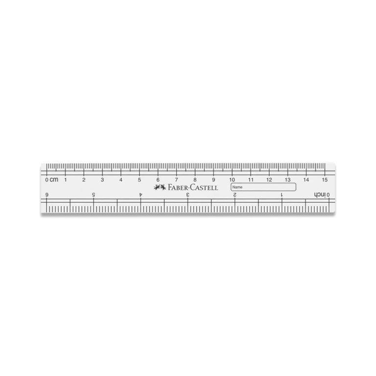 8901180706404 - Faber Castell 15cm Ruler - FreeShop