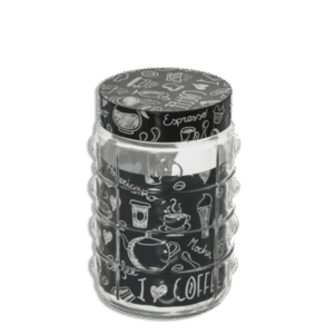 Herevin 1.4L Glass Jar with Designed Lid