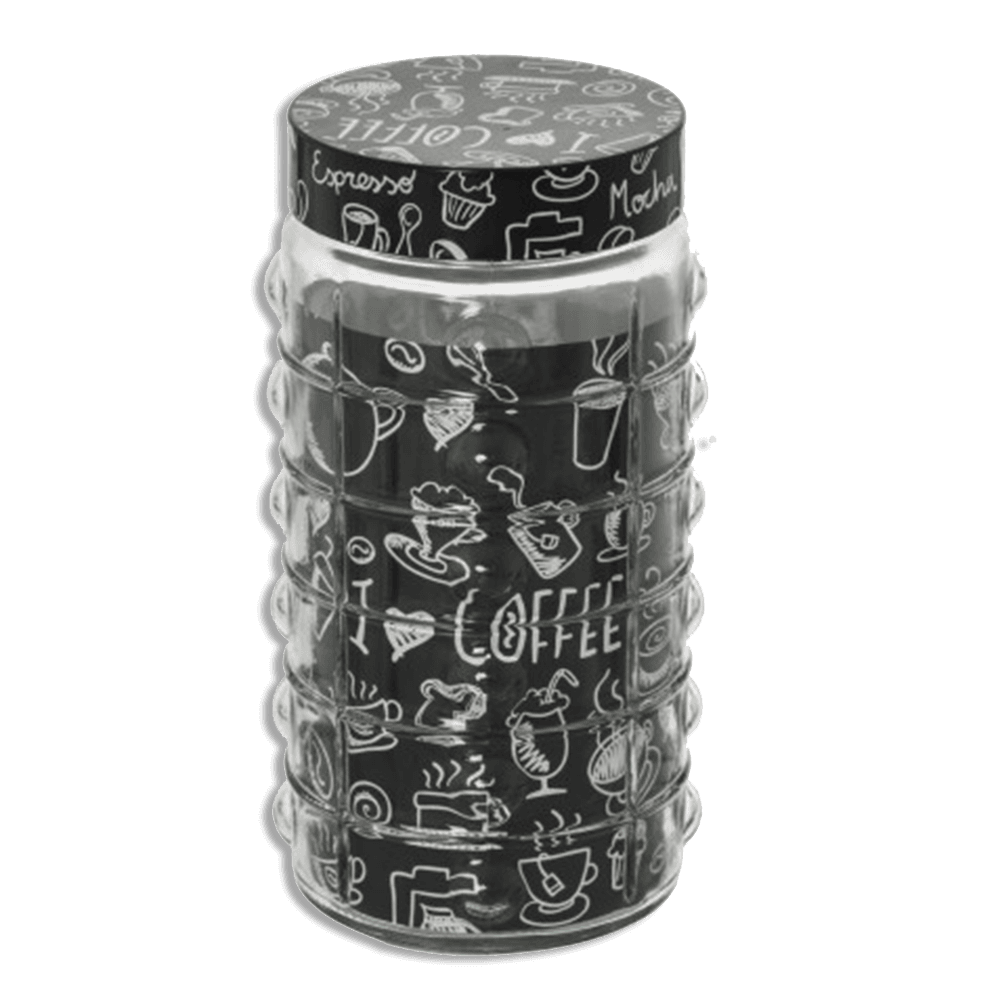 Herevin 1.7L Glass Jar with Designed Lid