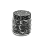 Herevin 1L Glass Jar with Designed Lid