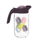 Herevin 1L Purple Glass Jug with Lid