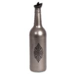 Herevin 1L Silver Metallic Design Oil Bottle