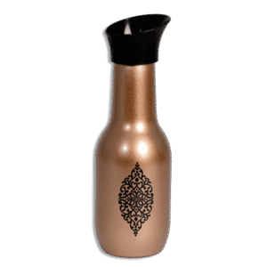 Herevin 1L Water Bottle Gold Metallic Design
