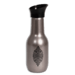 Herevin 1L Water Bottle Silver Metallic Design