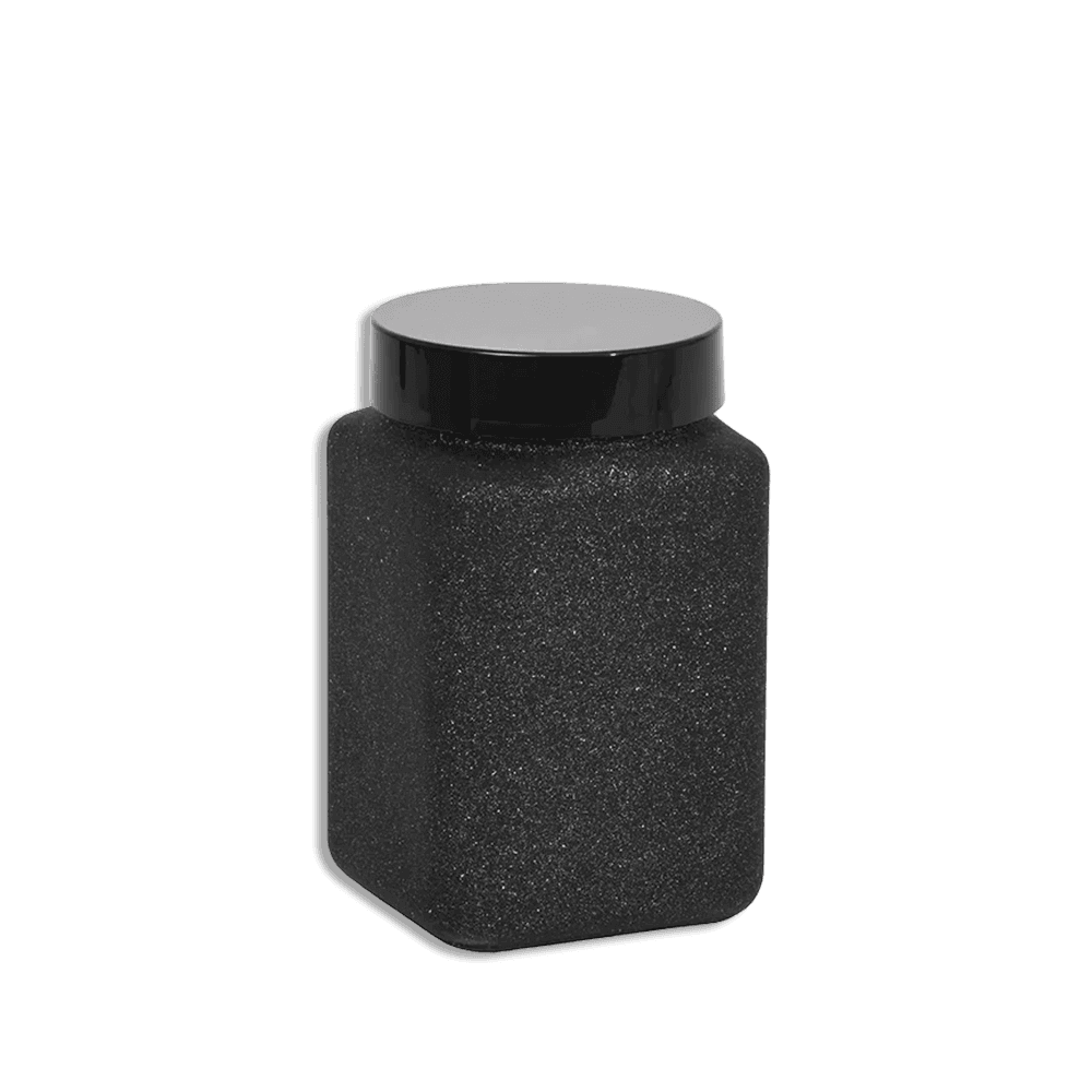 Herevin Black 1.5L Glass Jar