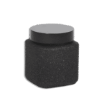 Herevin Black 1L Glass Jar