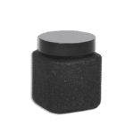 Herevin Black 1L Glass Jar