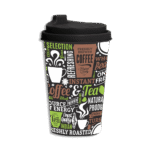 Herevin Black & Green 340ml Coffee Cup