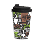 Herevin Black & Green 340ml Coffee Cup