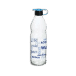 Herevin Blue 1L Glass Water Bottle