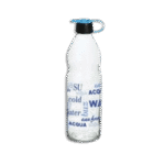 Herevin Blue 1L Glass Water Bottle