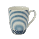 Lined Blue Designed Mug