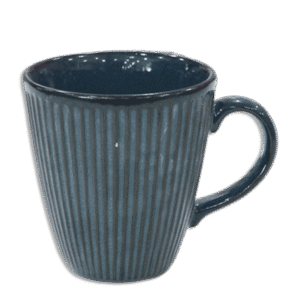 Lined Blue Mug