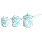 Momaz Blue Mandala Design Coffee Pots Set