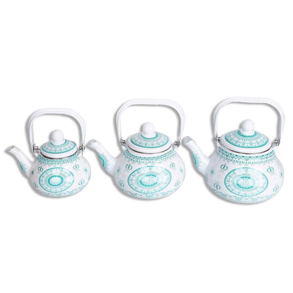 Momaz Blue Mandela Design Tea Pots Set