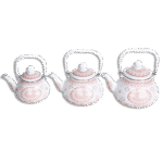 Momaz Pink Mandala Design Tea Pots Set