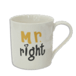 Mr Right White Mug