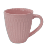 Pink Ribbed Mug