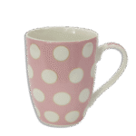 Pink with White Circles Mug