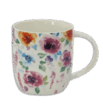 Purple Flowers Designed Mug
