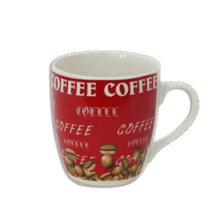 Red Coffee Porcelain Mug