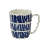 Squared Mug with Lines Design