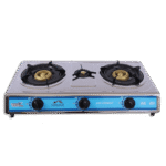 Momaz Stainless Steel Three Burner Gas Stove