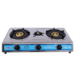 Momaz Stainless Steel Three Burner Gas Stove