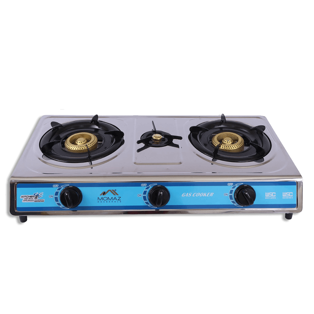 Stainless Steel Three Burner Gas Stove