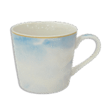 White & Blue Simple Mug