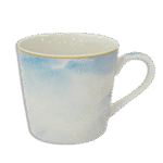 White & Blue Simple Mug