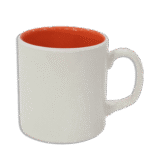 White & Orange Turkish Mug