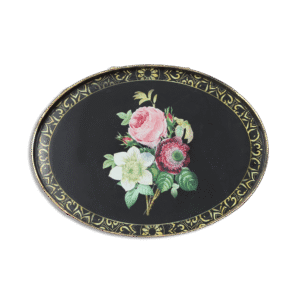 Black Oval Tray