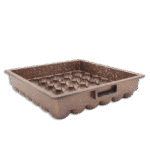 Brown Granite Cupcake Pan Egg Shaped