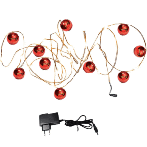 Christmas 10 Merry Christmas Lined Light Up Balls