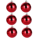 Christmas Red Decoration Ball 6cm Set of 6pcs