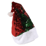 Christmas Shiny Red & Green Santa Hat