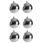 Christmas Silver Decoration Ball 5cm Set of 6pcs