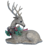 Glittery Christmas Foam Sitting Deer
