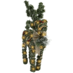 Rattan Light Up Dear 38cm (10 Lamps)