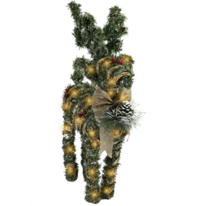 Rattan Light Up Dear 38cm (10 Lamps)
