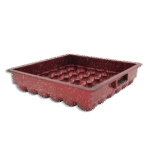 Red Granite Cupcake Pan Egg Shaped (1)